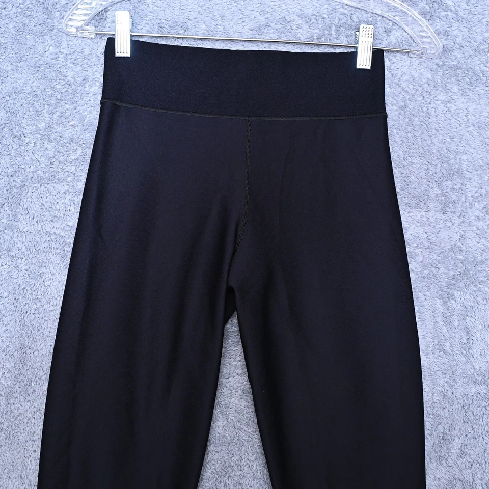 Leggings femininas ULTRACOR tamanho grande preta estampa sólida 22L x 25L cintura alta 11 polegadas - Imagem 3 de 4