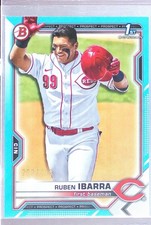 2021 Bowman Draft Ruben Ibarra Sky Blue /499 #BD-189 Reds