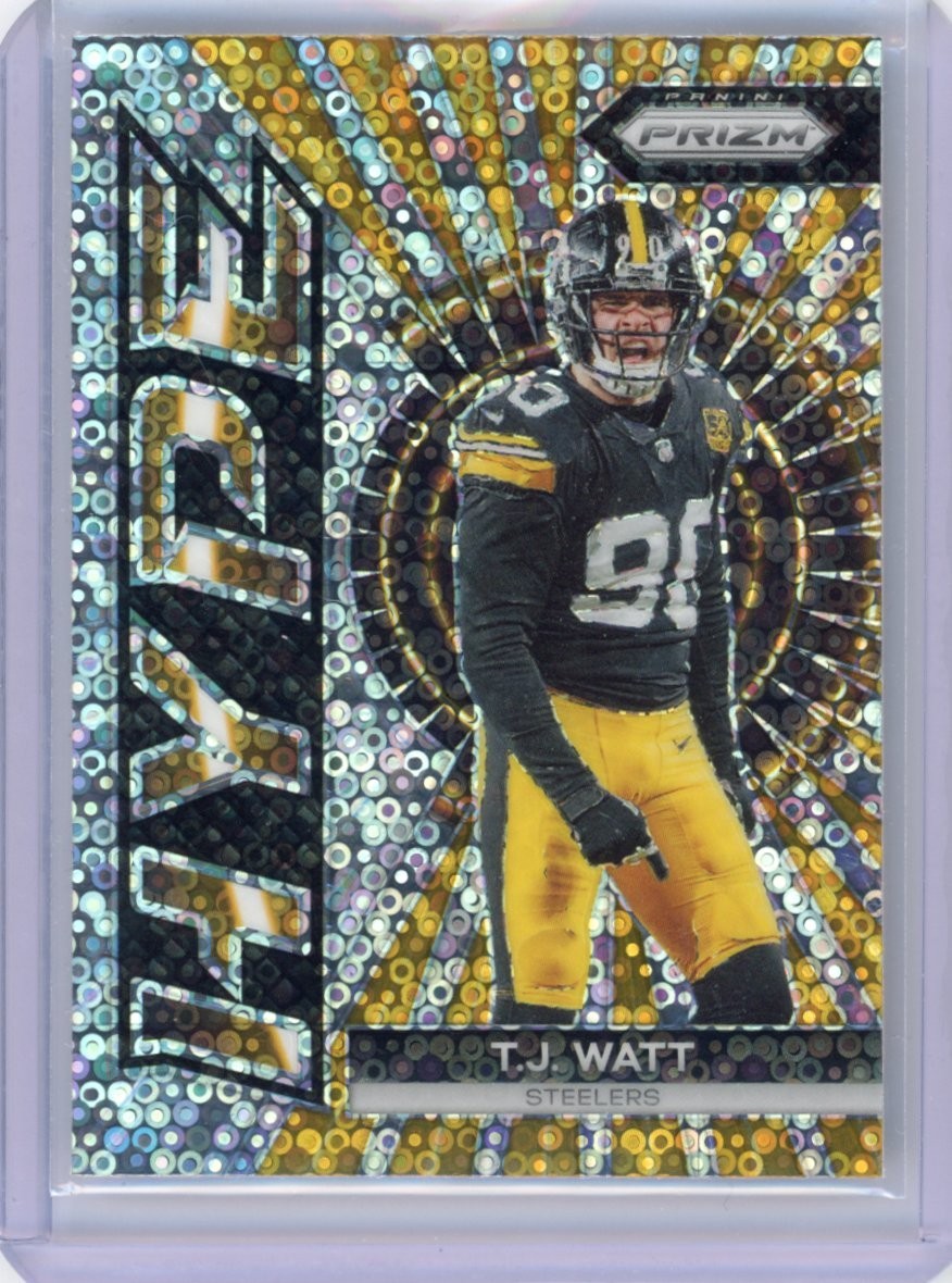 2023 Panini Prizm - Hype T.J. Watt #H-14 No Huddle Prizm Pittsburgh Steelers
