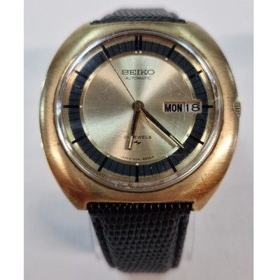 Superb 1970s vintage Seiko 7006 - 8020 R gold tone 21 jewels automatic watch