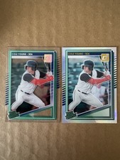 2025 Panini Donruss - Cole Young #152 Rated Prospect Clearly & Rainbow RC Lot
