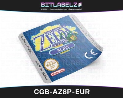 The Legend of Zelda Oracle of Ages [CGB-AZ8P-EUR] Game Boy Color Label