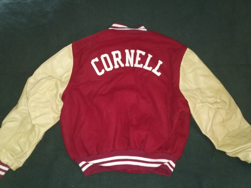 Vintage Cornell University Wool and Leather Varsity Jacket HTF RARE XL VGC