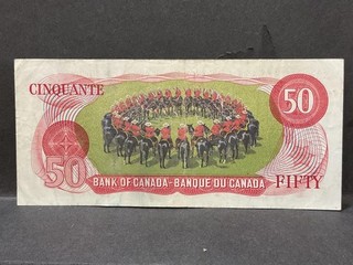 Canada 1975 $50 Dollar Bill RCMP