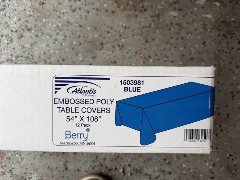 Embossed Poly Table Covers
