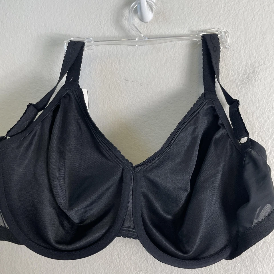 Sujetador Wacoal Basic Beauty para mujer 38DDD negro 857109 figura completa soporte con aros Foto 4 de 4