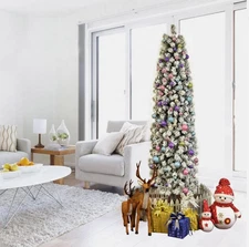 320LED Christmas Tree Waterfall Light Fairy String Outdoor Waterproof Xmas Decor