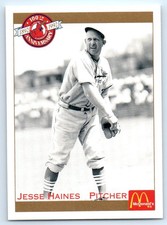 1992 Pacific McDonald's St. Louis Cardinals #17 Jesse Haines St. Louis Cardinals