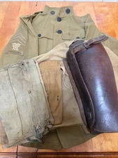 Original US WWI  Uniform Grouping WW1 Tunic & Pants-John Kopf