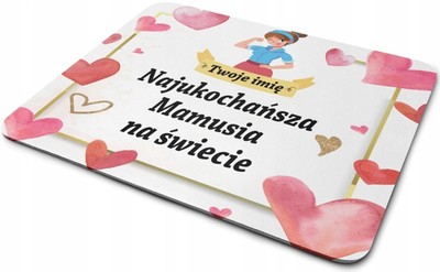 Personalized Mousepad with Custom Name, Mother's Day Gift, 19x25cm