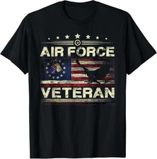 Veteran US Air Force Tshirt - American Betsy Ross Flag T-Shirt