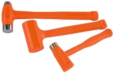 JEGS 81754 Dead Blow Hammer Set 3-Piece Set Includes: 12 oz. Brass Hammer 16 oz.