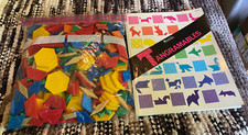 Tangram Pieces Lot of 75  Pieces  Tangramables Learning Resources Book-1990