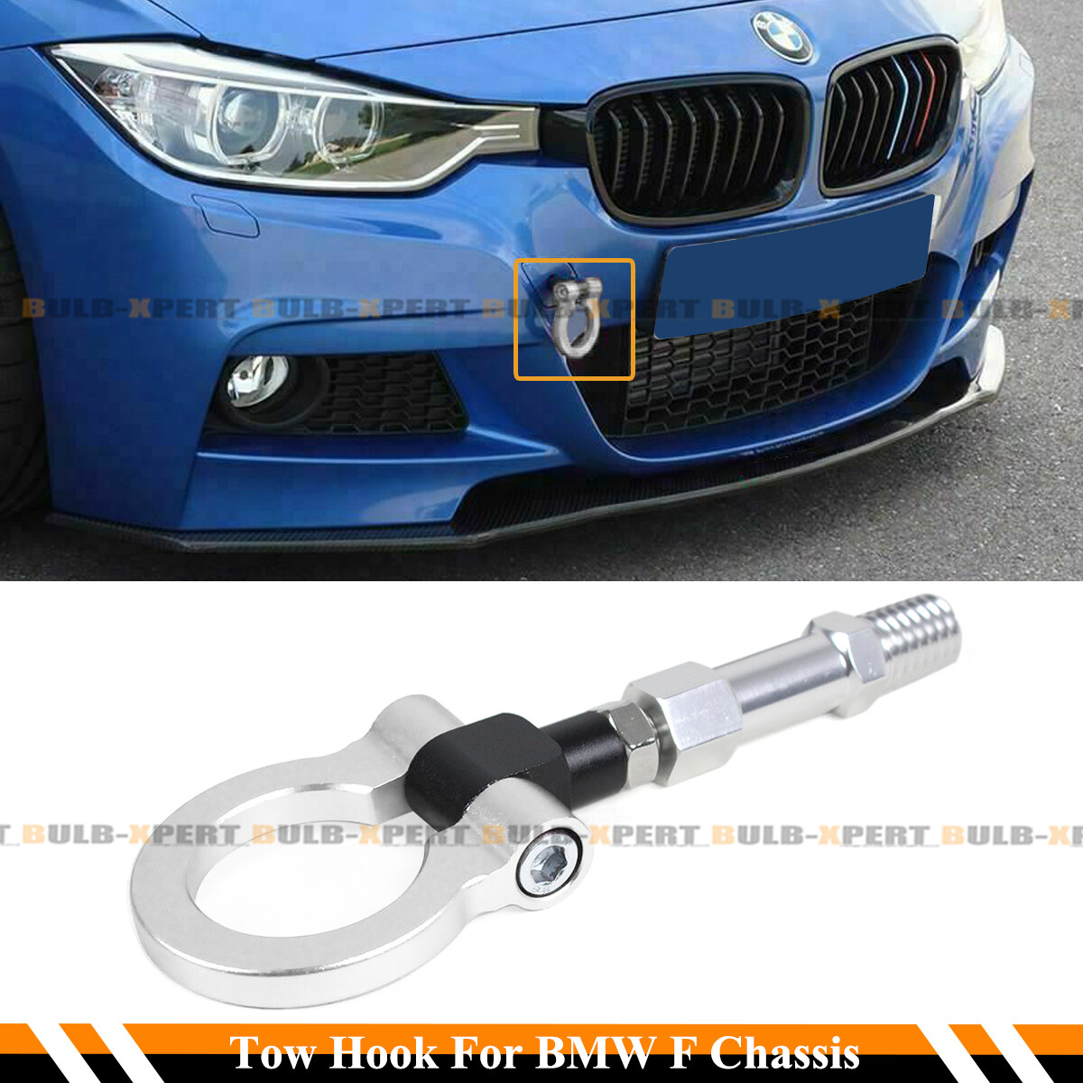 FOR BMW F22 F30 F32 F36 F80 F82 SILVER RING SCREW ON FRONT REAR