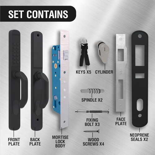 Diama Keyless Entry / Gate Door Lock with Code - Mechanical Interior / Exterior - Picture 5 of 13