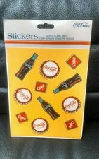 Vintage Coca-Cola Scratch and Sniff Stickers, 1989, MOC!  
