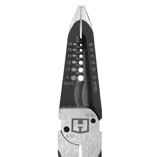 8-inch 6-in-1 Combination Pliers with Comfort Grip, Chrome Vanadium Steel - Picture 2 of 3