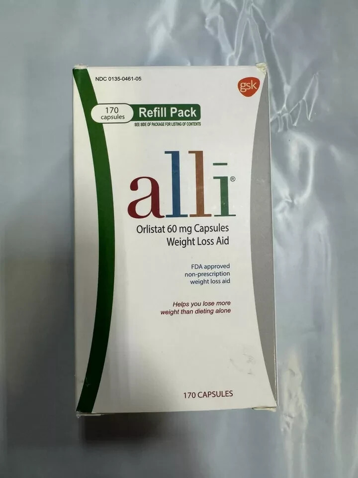 alli Diet Weight Loss Supplement Pills, Orlistat 60Mg Capsules, 170 Count eBay