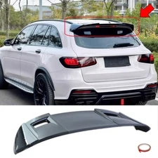 FOR 16-22 MERCEDES GLC X253 GLC300 GLC43 AMG REAR WINDOW ROOF SPOILER GLOSS BLK