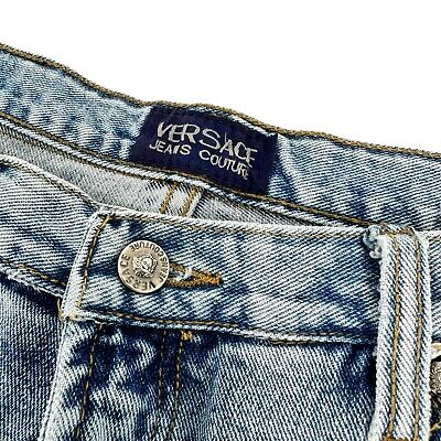 Versace Jeans Couture Stone Wash Jeans Straight Leg 90s Versace Jeans Couture Stone Wash Jeans Straight Leg 90s
