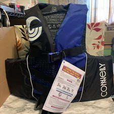 LARGE /XL Connelly Ski Adult Life Vest Jacket Blue/Black