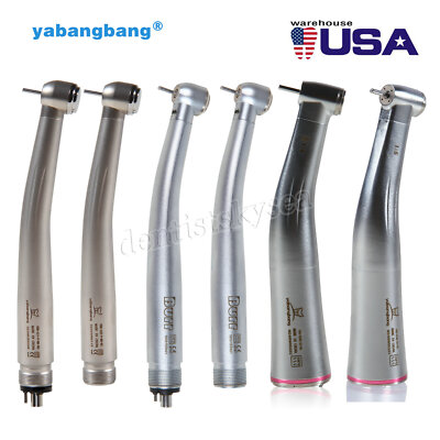 Dental High Speed / E-generator LED Fiber Optic Handpiece /1:5 Contra Angle UDM
