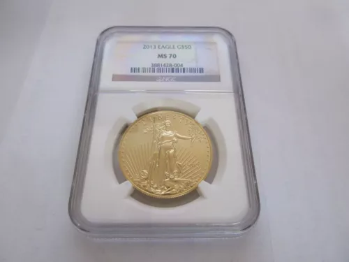 2013 , American Eagle Gold , $50 , NGC , MS-70 , Gold $50 , One Ounce