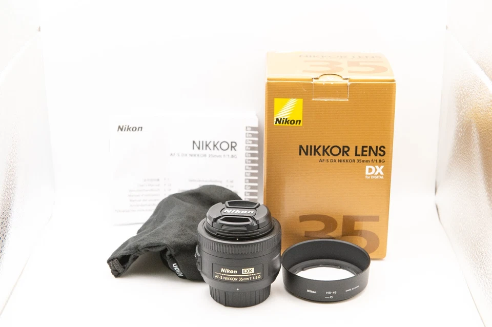 【Casi Como Nuevo en Caja】 Estuche de Lente Nikon AF-S DX 35mm f1.8G ASPH NIKKOR JAPÓN Foto 3 de 4