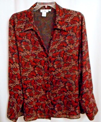 RENE MARGO BUTTON FRONT TOP - 3X - EUC - BEAUTIFUL CLASSIC PIECE
