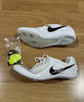 Nike Zoom Rival White Black Track & Field Spike Shoes DC8749  display picture 1