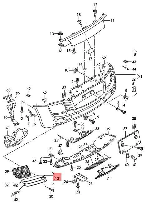Genuine AUDI R8 423 429 1 Set Trims Black-Glossy 420898459BT94 | eBay 