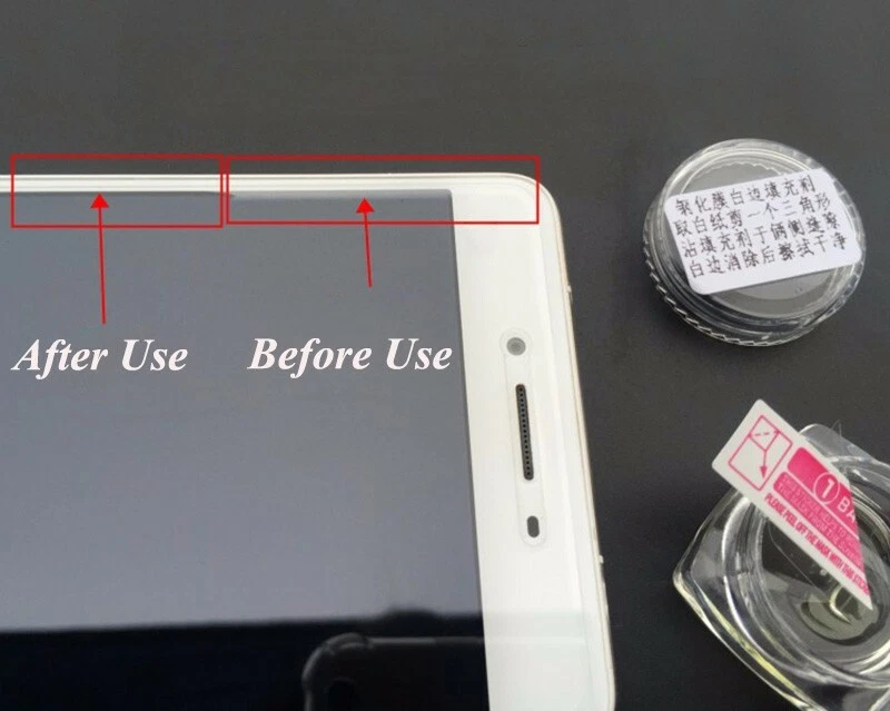 Ganz Hartglas Displayschutzfolie weißer Rand Revising flüssiger Rand Füllöl - Bild 2 von 4