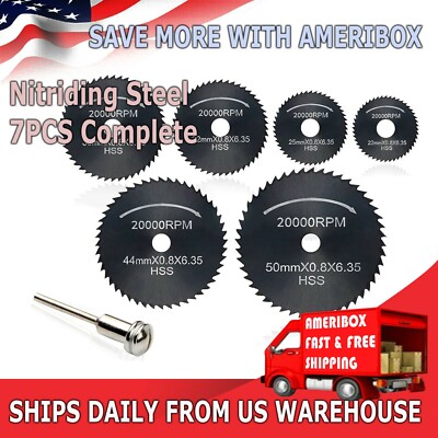 Circular Saw Disc Set Dremel Accessory Mini Drill Rotary Tool Wood Cutting Blade