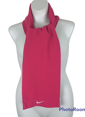 Nike Womens Scarf Sportswear Pink Fleece Neck Warm Long Scarves