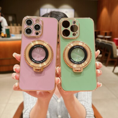 Schutzhülle Ring Handyhülle Handy Hülle Case Cover Bumper Kameraschutz Magnet