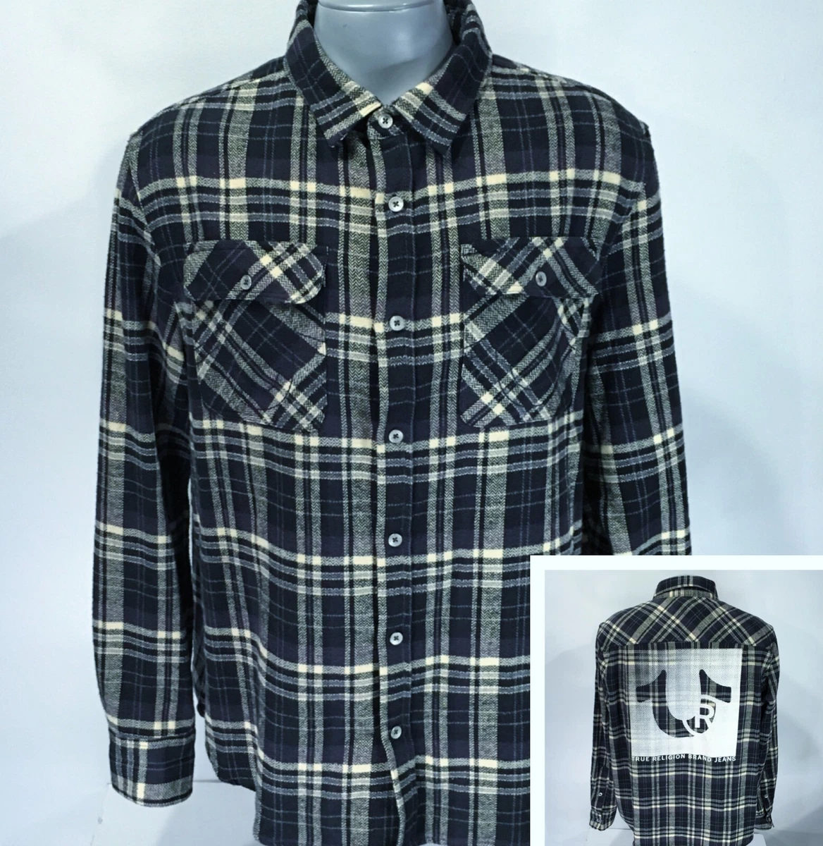 true religion plaid shirt