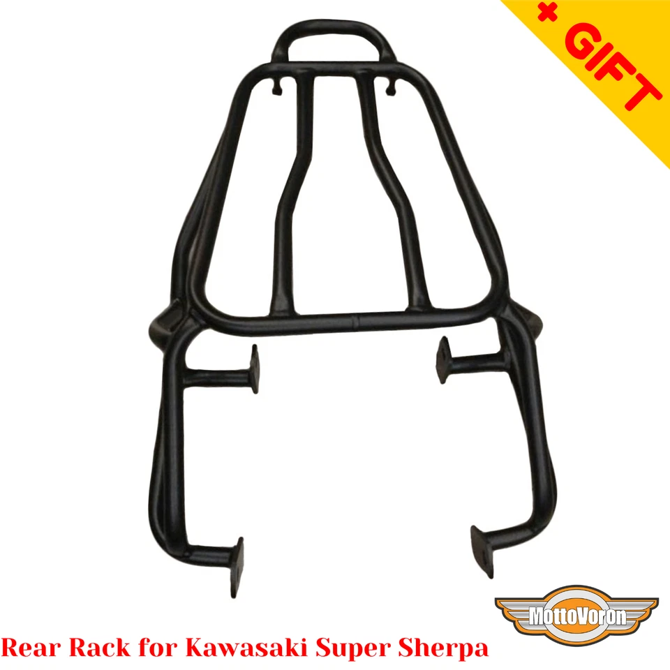 Para Kawasaki KL250 Super Sherpa Portaequipajes Trasero para Bolsas Blandas Fundas, Bonus Foto 2 de 4