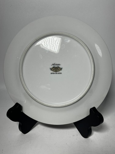 Set Of 6 Noritake Pale Pink Rim & Pink Rose 7.5” Dessert Plate - Hard To Find - Picture 7 of 15