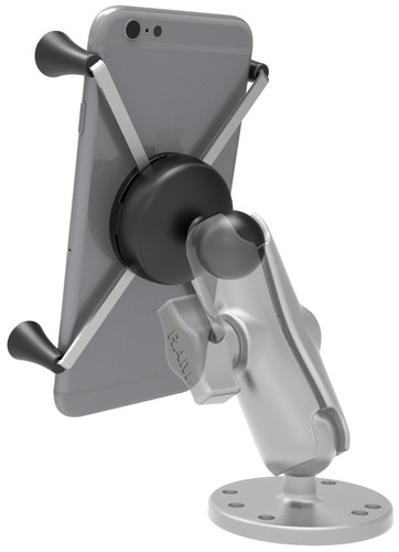 RAM-HOL-UN10BU Ram Mounts Universal X-Grip IV Large Phone/Phablet Holder 1" BALL - Picture 4 of 4