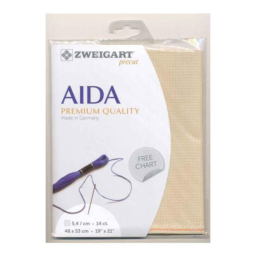 AIDA Zweigart Precute 14 ct. Stern Aida 3706 color 3130 beige, fabric for cross