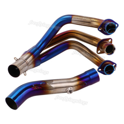 Exhaust System Pipe Header Mid Connecting 51mm Tube Slip On For Yamaha MT09 FZ09