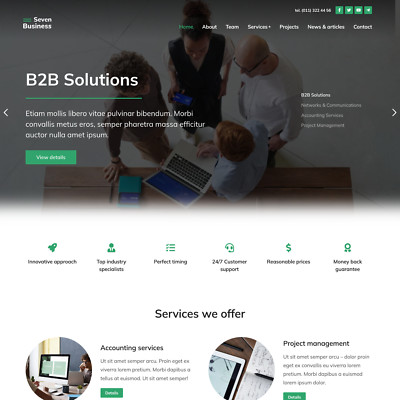 Business Solutions Website Design with Free VPS Web Hosting and Installation