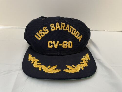 Vintage New Era Vietnam-1980s USS Saratoga VIP Of… - image 1