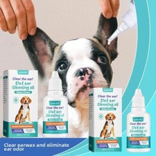  Pet Dog Ear Drops For Infections Control Yeast Itching Mites Cleaner Ear GOOD