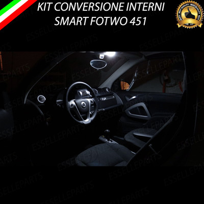 Conversione Fari Full LED 6000k Canbus SMART FORTWO 451 Luce Bianca No Error - Foto 3