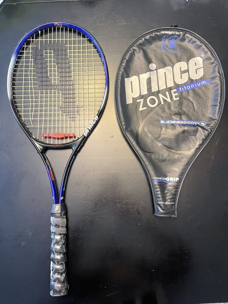Prince Synergy Zone Titanium LongBody 107 Oversize Tennis Racquet Comfort Grip | eBay Prince Synergy Zone Titanium LongBody 107 Oversize Tennis Racquet Comfort Grip | eBay
