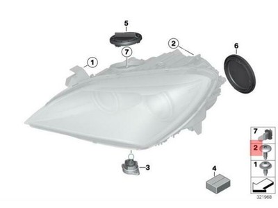 NEU BMW F02 F02 F03 F04 F10 F30 HEADLAMP ASSEMBLY SCREW 1 PCS  