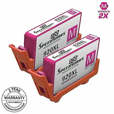 2PK CD973AN for HP 920 XL MAGENTA High Yield Ink Cartridge OfficeJet 6500a 7500a