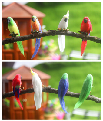 Dollhouse Miniature Parrot Birds 1:12 Scale Garden Handmade Decor Accessories