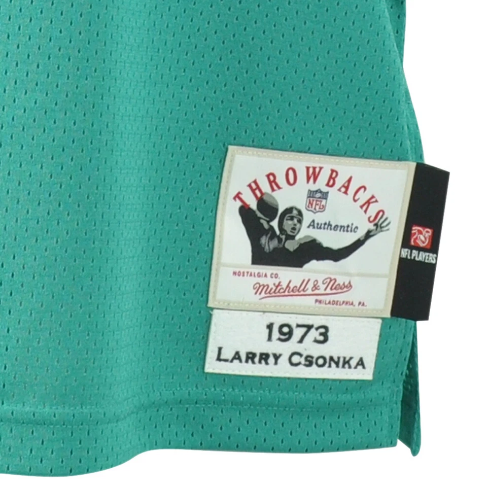 NFL Mitchell & Ness Throwback Miami Dolphins Larry Csonka #39 1973 Jersey - Image 3 of 4